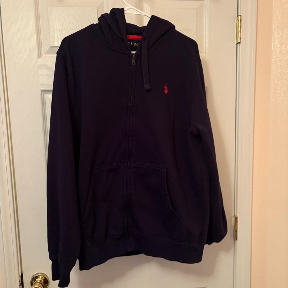 Polo Ralph Lauren Navy Hoodie with Red Logo